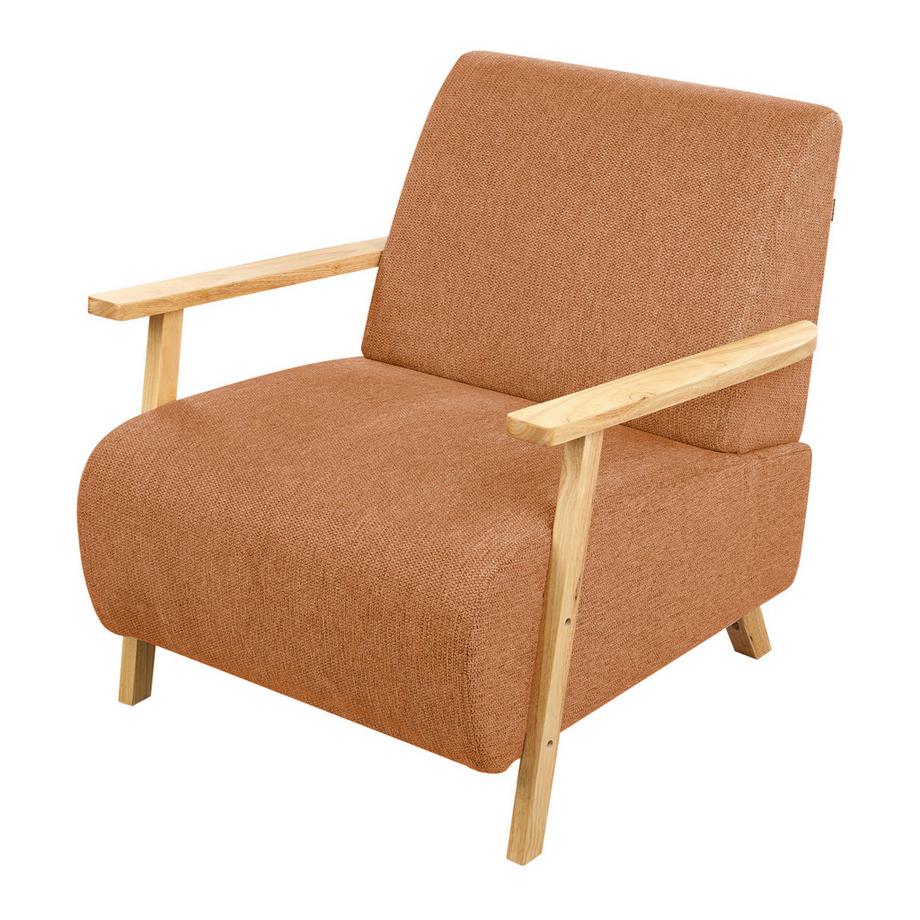 Beliani Fauteuil en Tissu Rétro LESJA  
