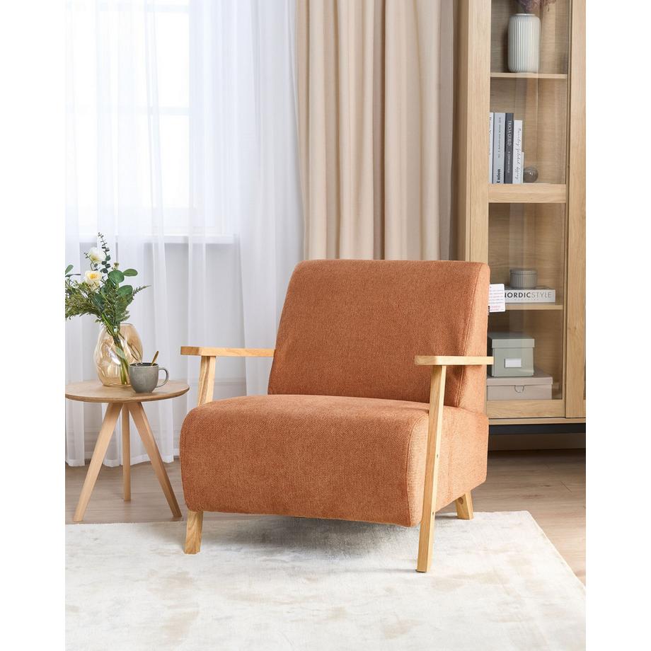 Beliani Fauteuil en Tissu Rétro LESJA  