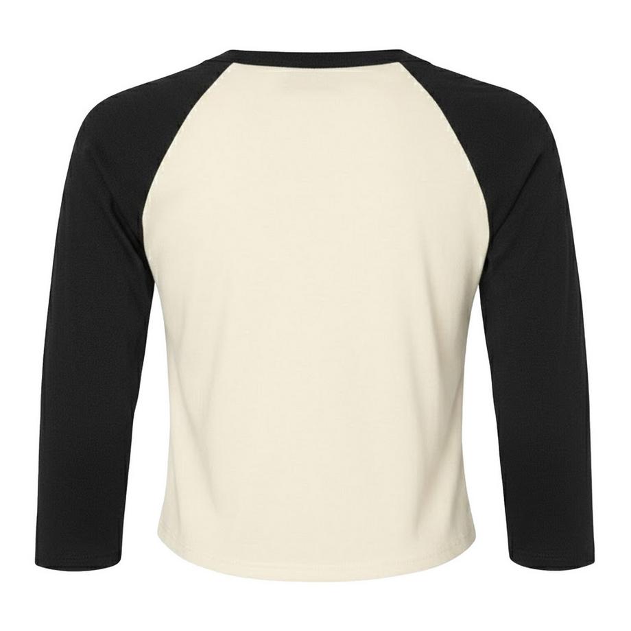 Bella + Canvas T-Shirt Maniche Raglan con Texture Microfibra  