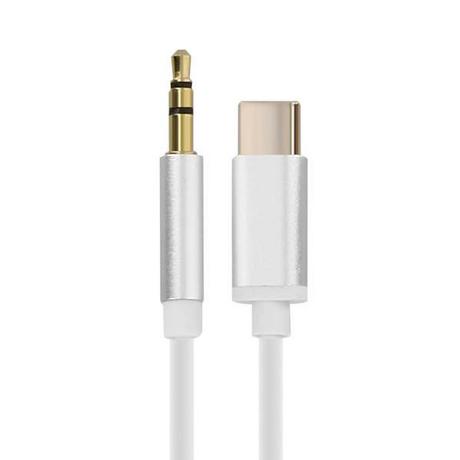 Avizar  USB-C Kabel 3,5mm Klinkenstecker- Weiß 