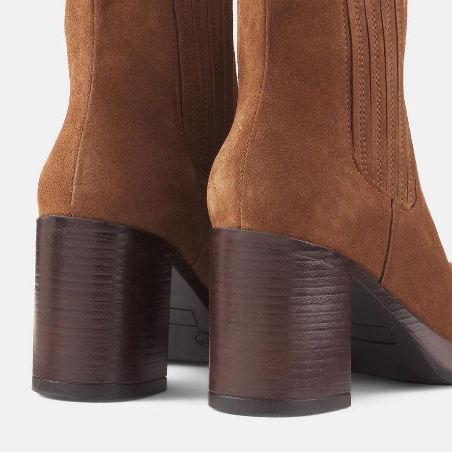 La Redoute Collections Wildleder Stiefeletten mit hohem Absatz  