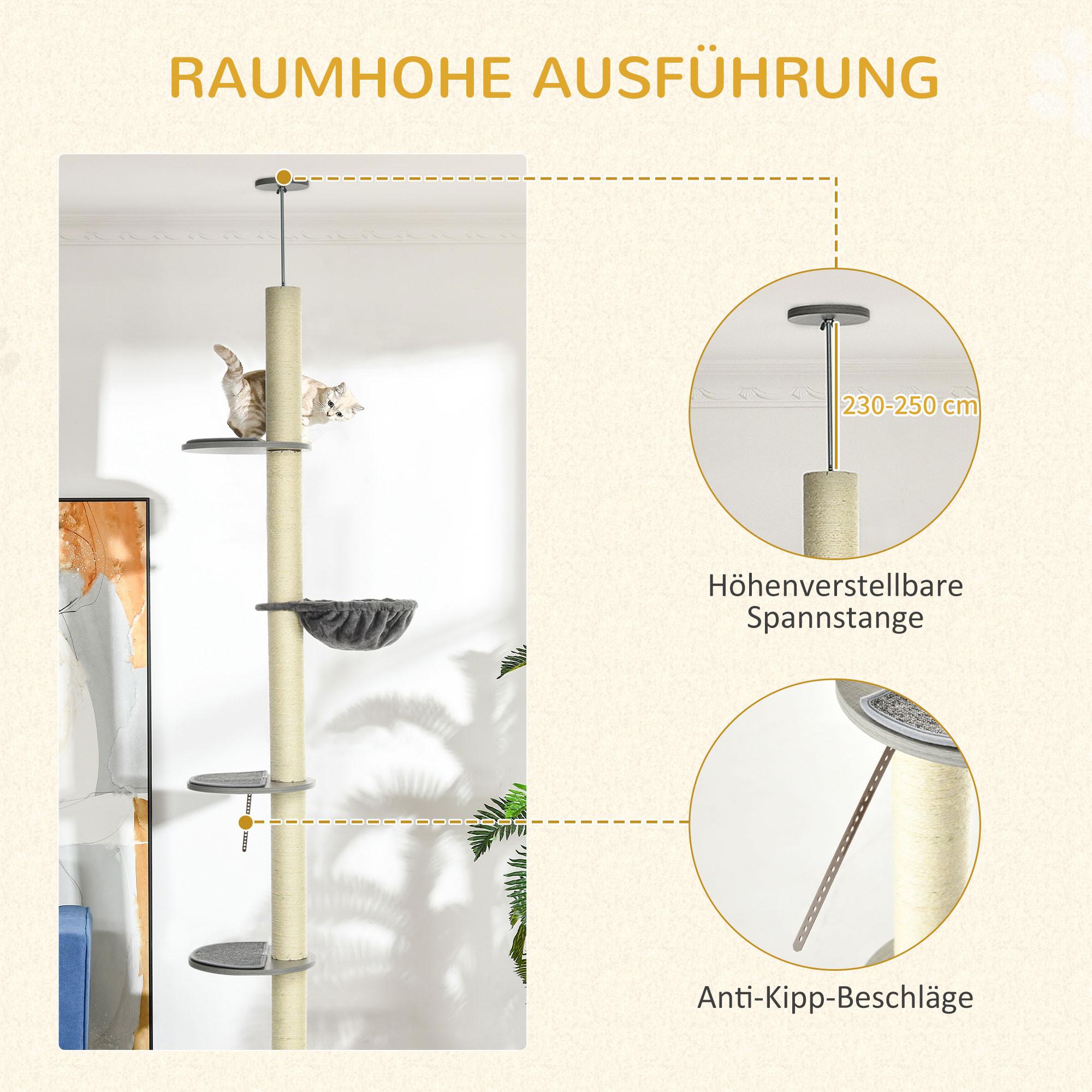 PawHut  Arbre à gratter 