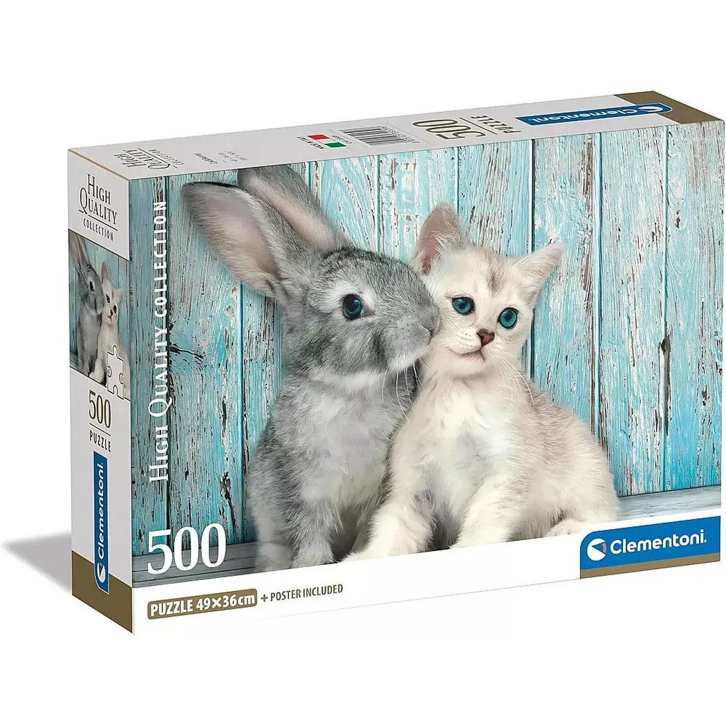 Clementoni High Quality Collection Cat & Bunny Jigsaw puzzle 500 pc(s) Animals