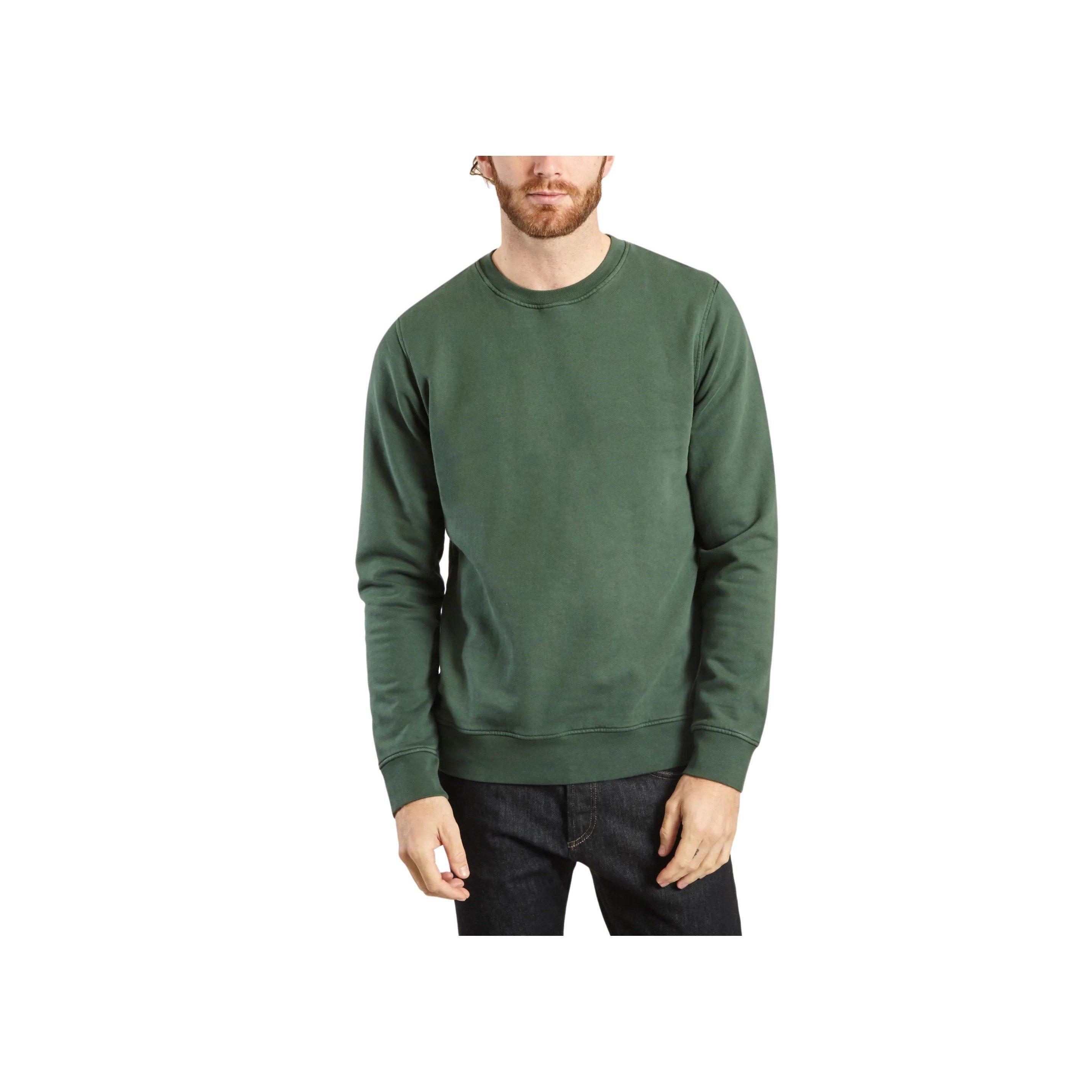 Colorful Standard Classic Organic Rundhals Sweatshirt Emerald Green  