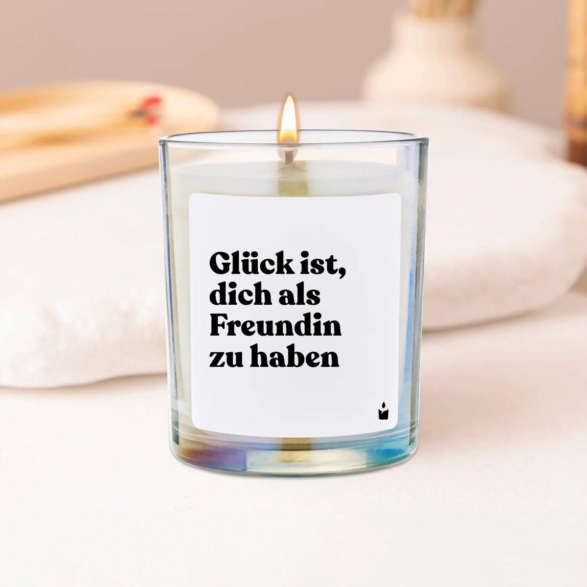 CandleHand Bougie Parfumée Flowery Glück ist, dich als Freundin zu haben  