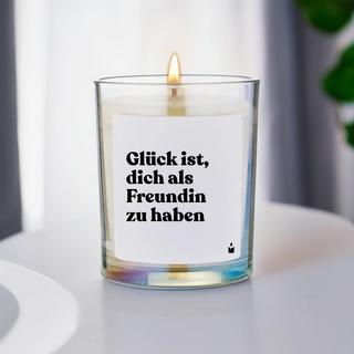 CandleHand Bougie Parfumée Flowery Glück ist, dich als Freundin zu haben  