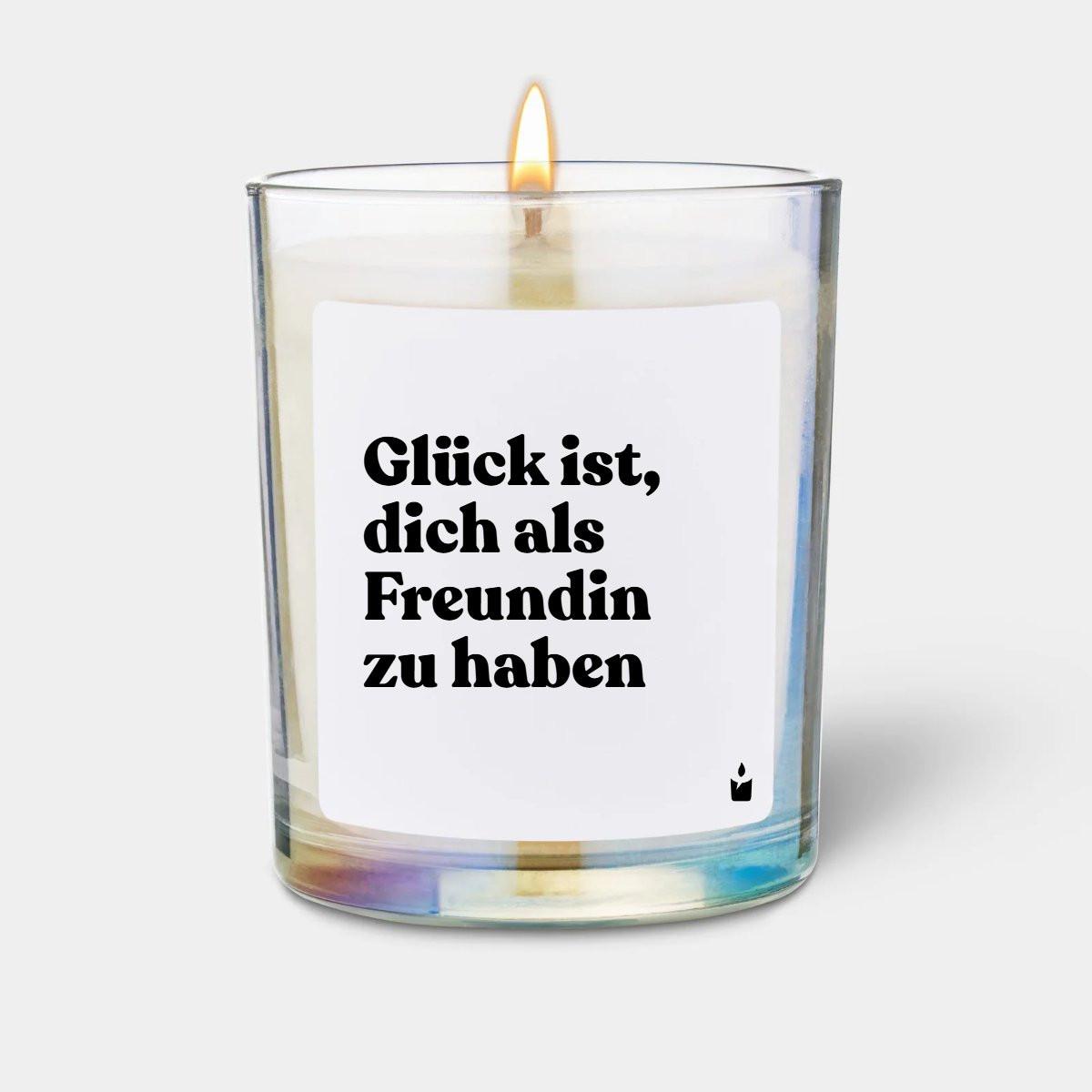 CandleHand Bougie Parfumée Flowery Glück ist, dich als Freundin zu haben  