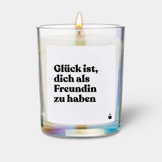 CandleHand Bougie Parfumée Flowery Glück ist, dich als Freundin zu haben  