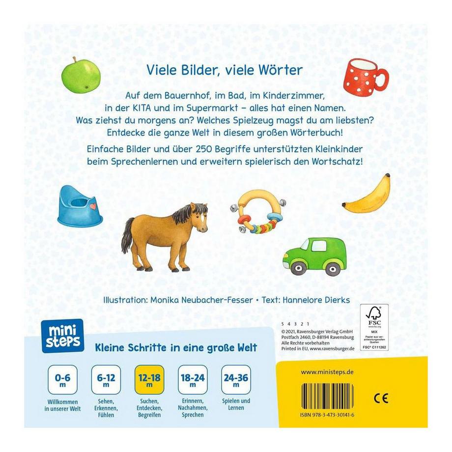 ministeps: Mein erstes großes Wörterbuch Dierks, Hannelore; Neubacher-Fesser, Monika (Illustrationen) Gebundene Ausgabe 