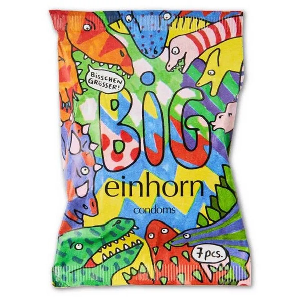 einhorn condoms - Tyrannosaurus Sex, 7 Stück, Transparent