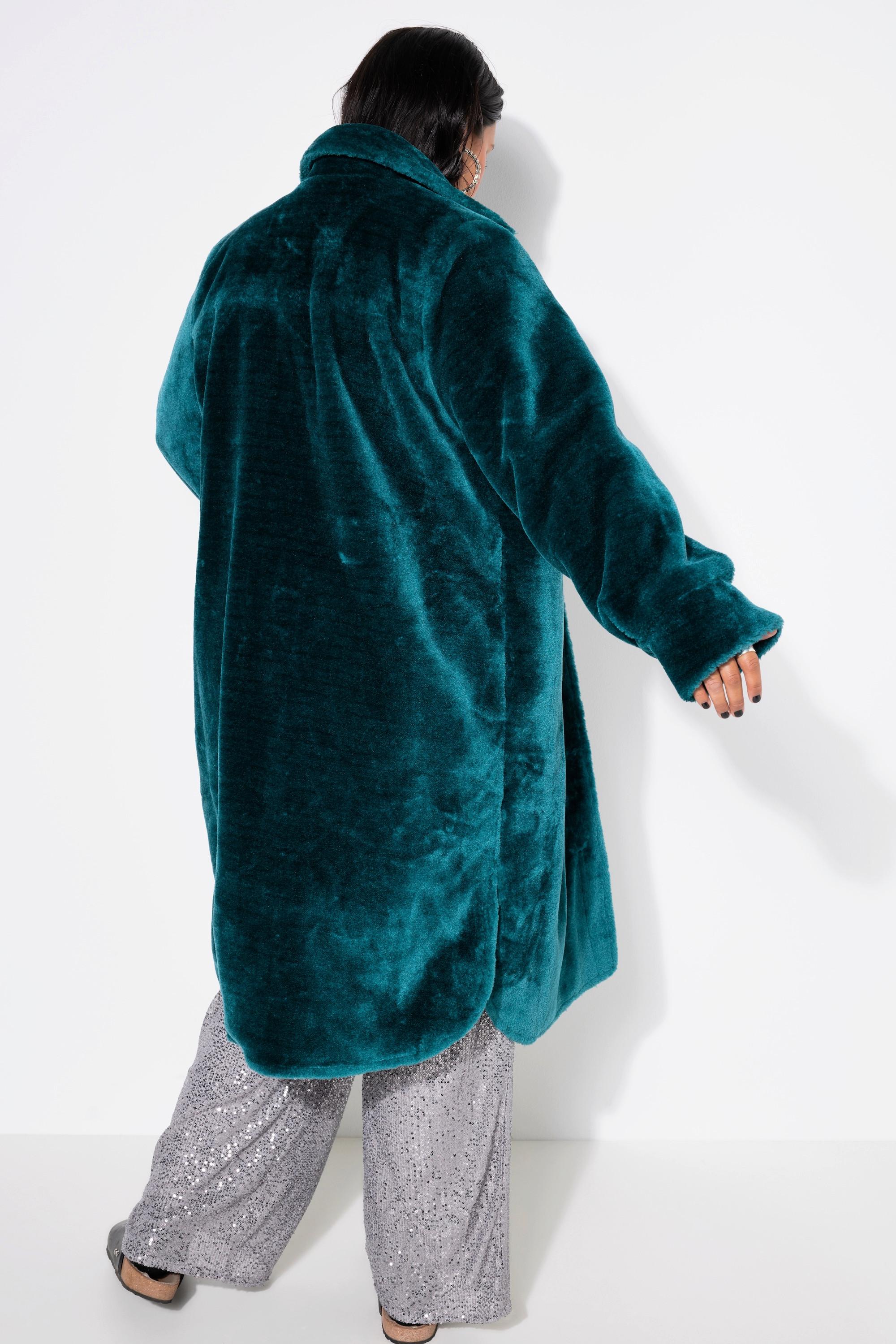 Studio Untold Cappotto Pelliccia Sintetica Collo Camicia Vestibilità Ampia  