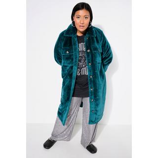 Studio Untold Cappotto Pelliccia Sintetica Collo Camicia Vestibilità Ampia  