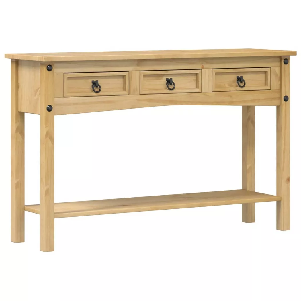 VidaXL - Table console bois de pin, One Size, Marron