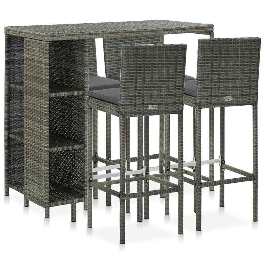 Ensemble de bar de jardin rotin synthétique