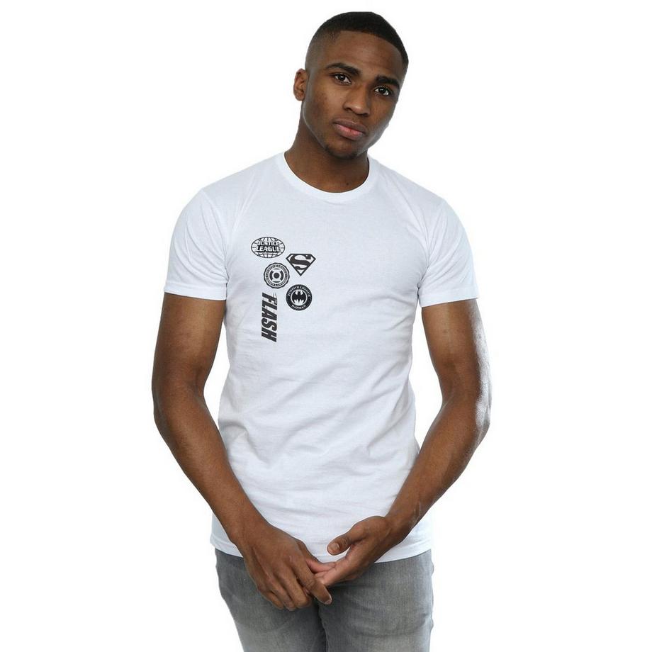 DC COMICS Justice League T-Shirt Stampata  