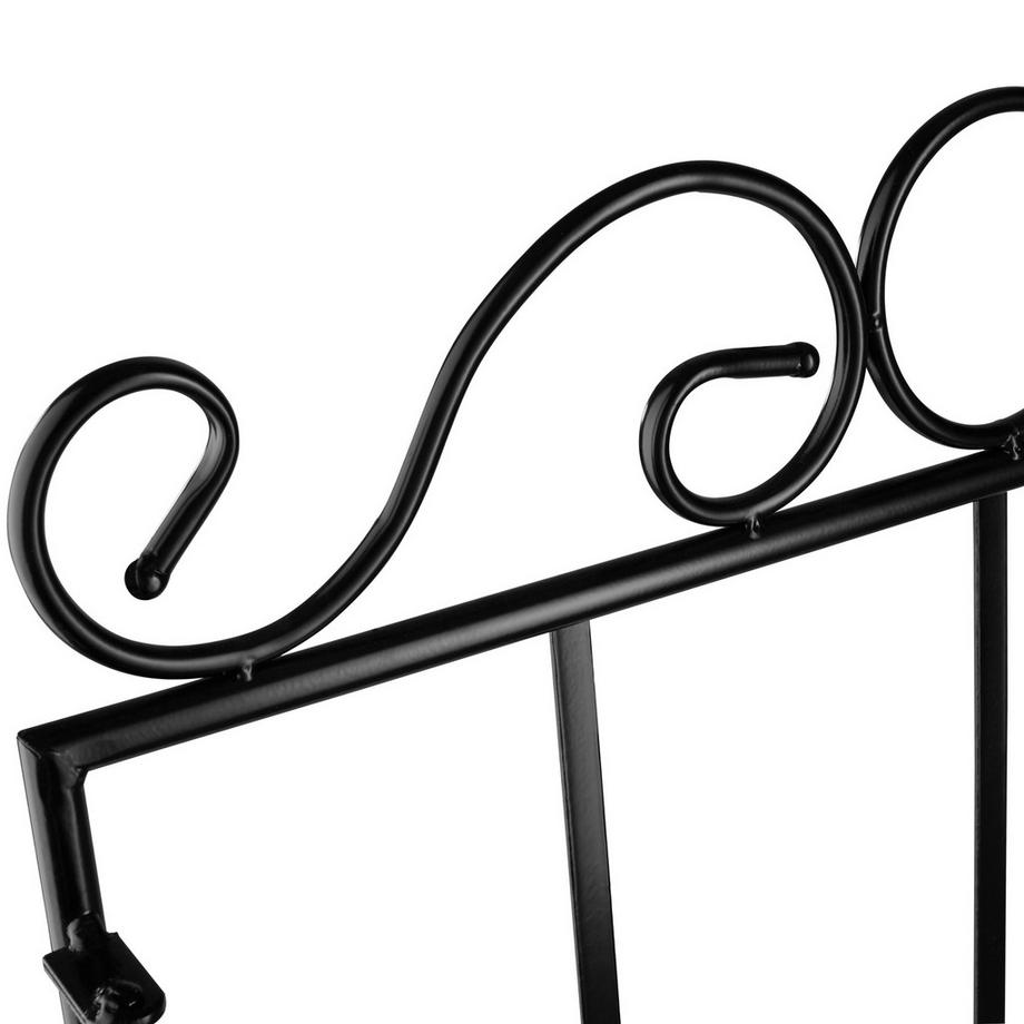 Tectake Metallregal  mit 3 Mosaikböden geschwungene Verzierungen  