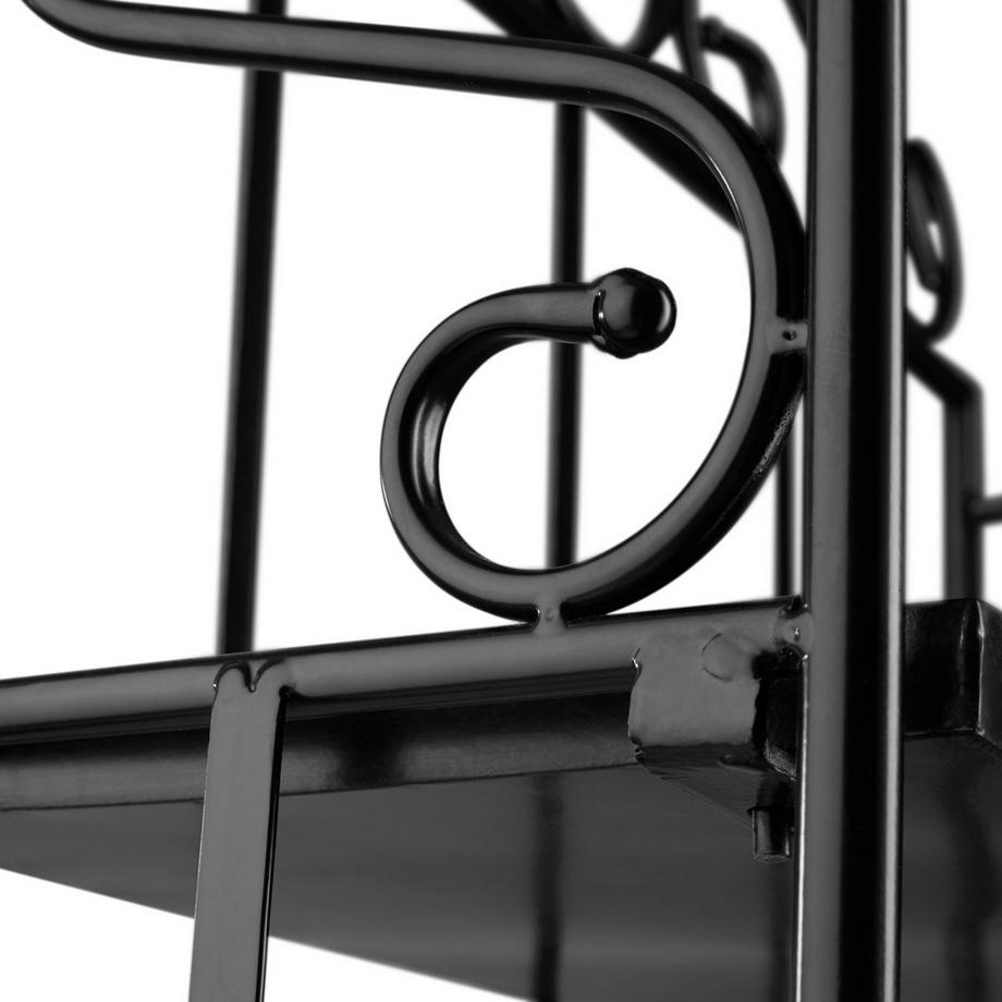 Tectake Metallregal  mit 3 Mosaikböden geschwungene Verzierungen  