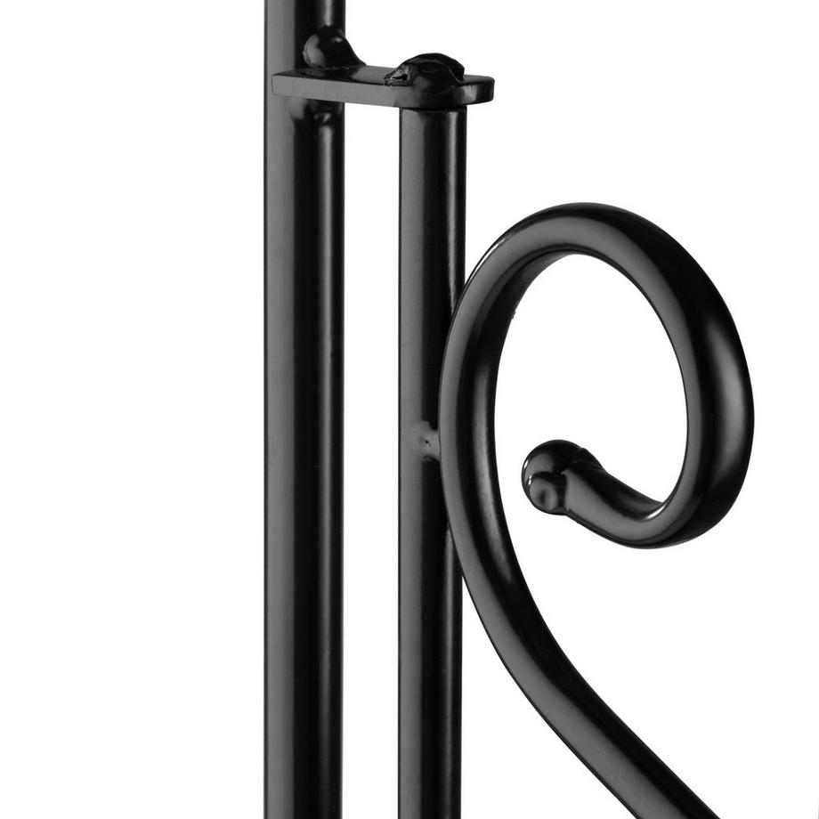 Tectake Metallregal  mit 3 Mosaikböden geschwungene Verzierungen  