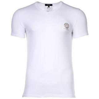 VERSACE Figurbetontes V-Ausschnitt T-Shirt  
