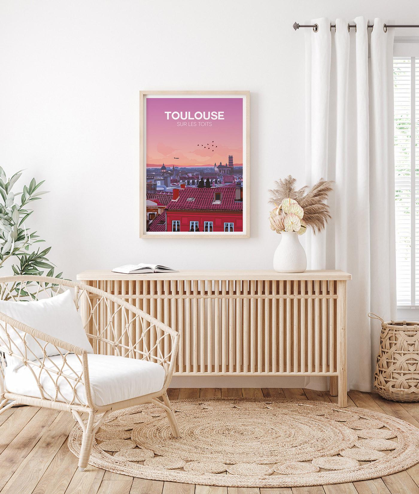 La-Jonx Toulouse sur les toits - Poster  