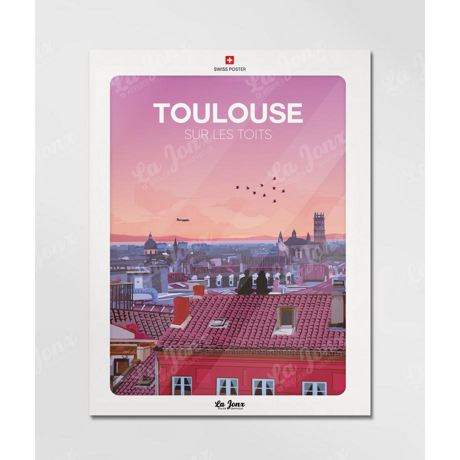 La-Jonx Toulouse sur les toits - Poster  