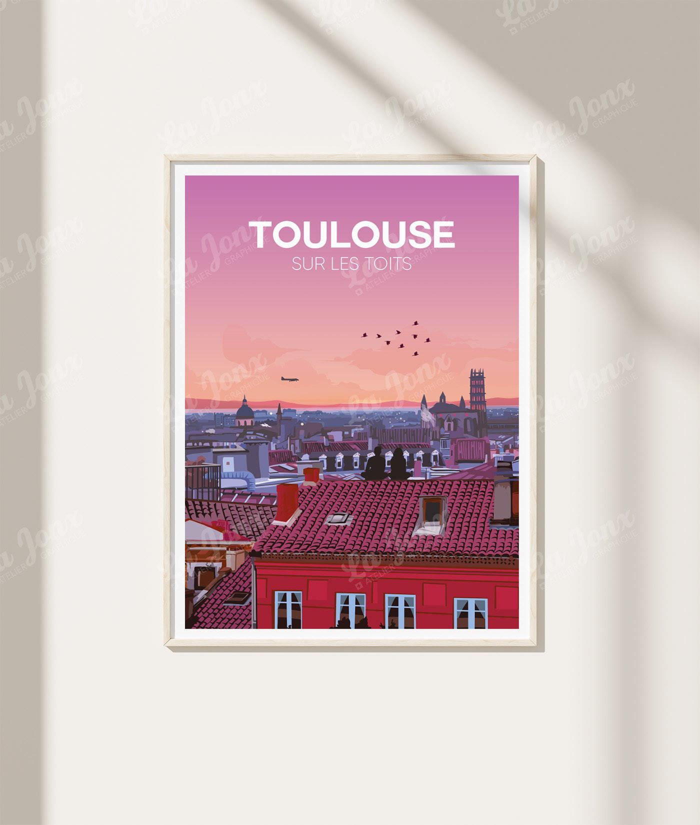 La-Jonx Toulouse sur les toits - Poster  