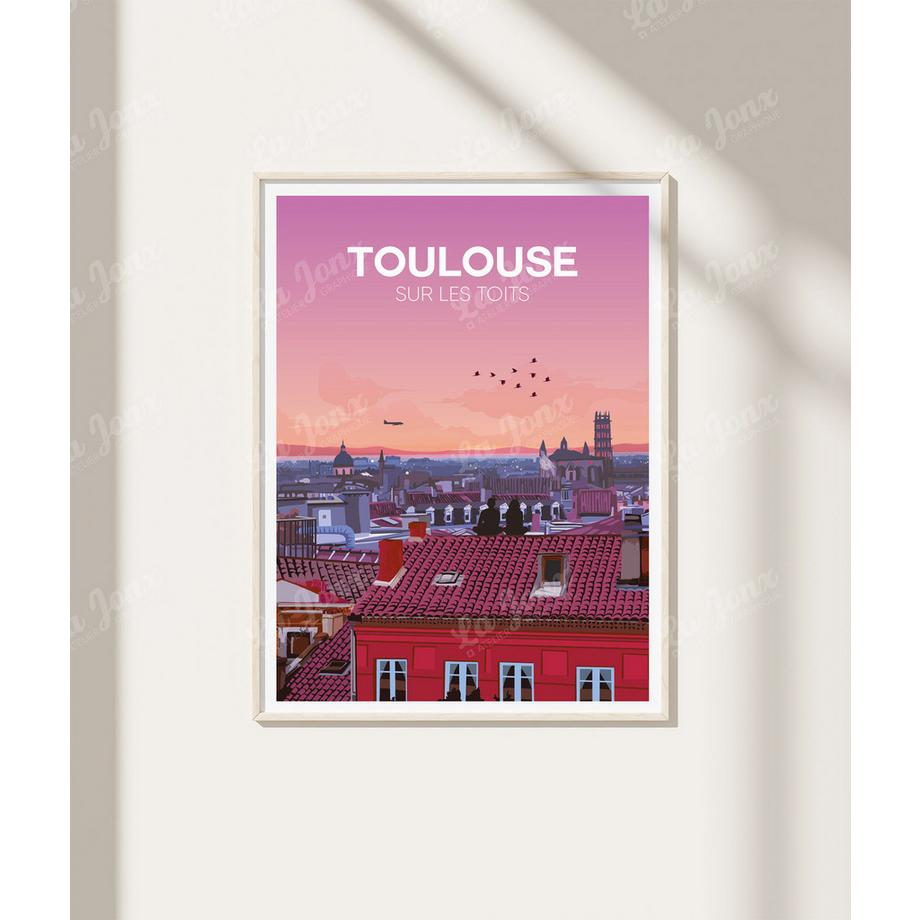 La-Jonx Toulouse sur les toits - Poster  