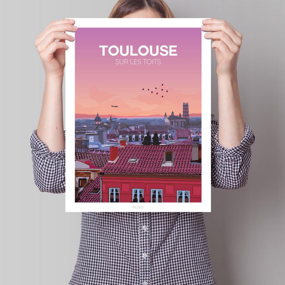 La-Jonx Toulouse sur les toits - Poster  