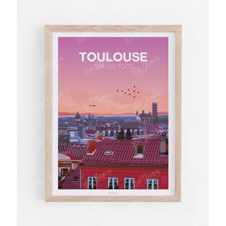 La-Jonx Toulouse sur les toits - Poster  