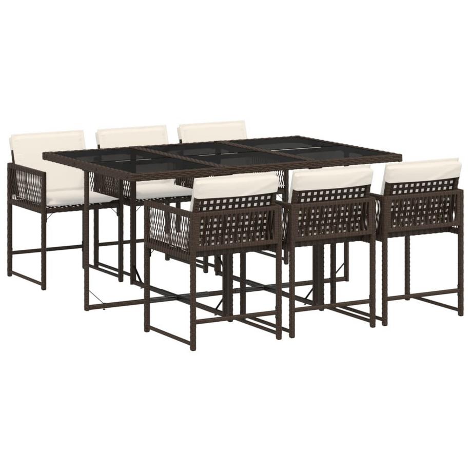 Garten essgruppe poly-rattan