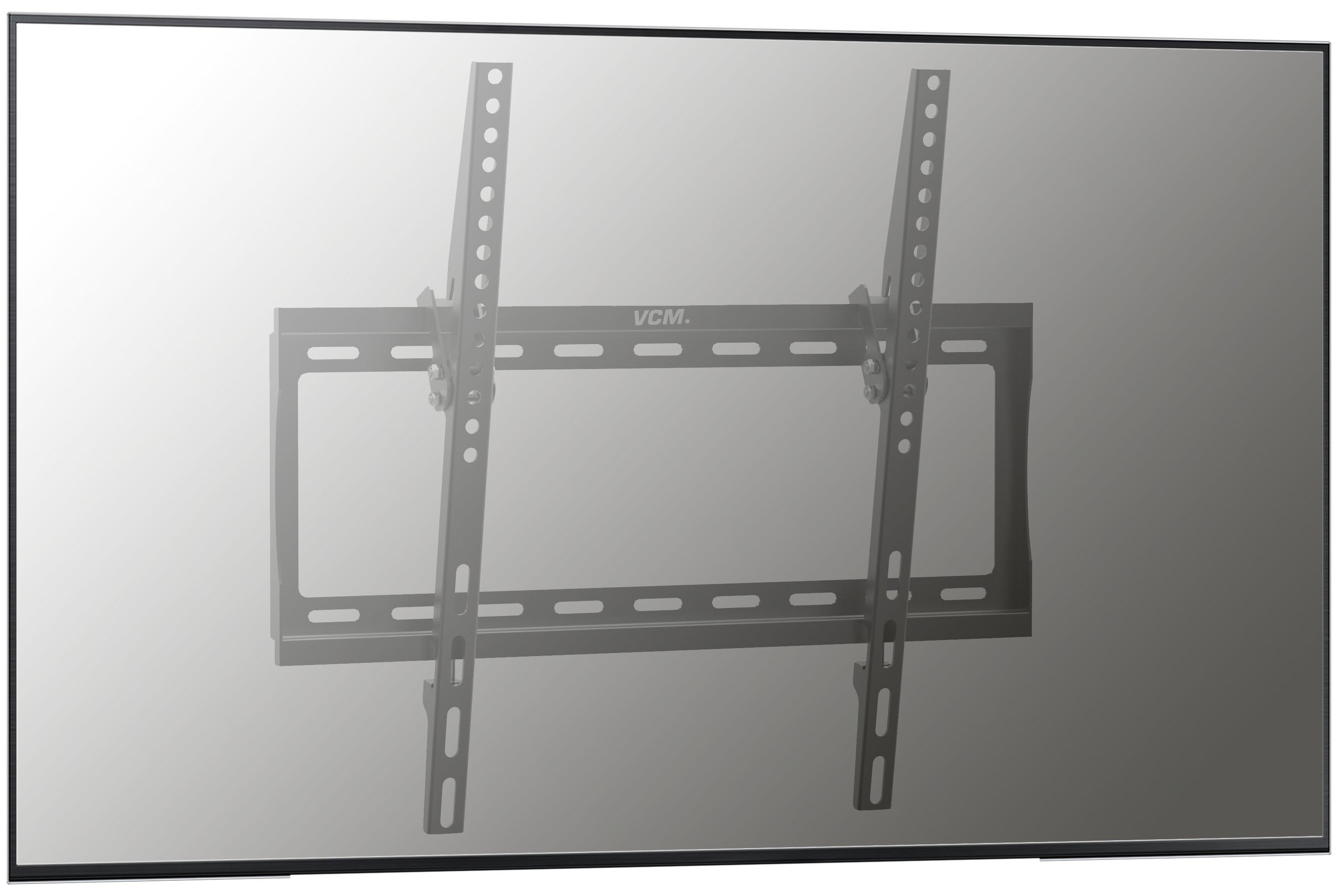 VCM Universal TV Halterung | VESA Wandhalterung | Halter Fernsehhalter flach neigbar | Belastbarkeit bis zu 25kg - B-FN 400  