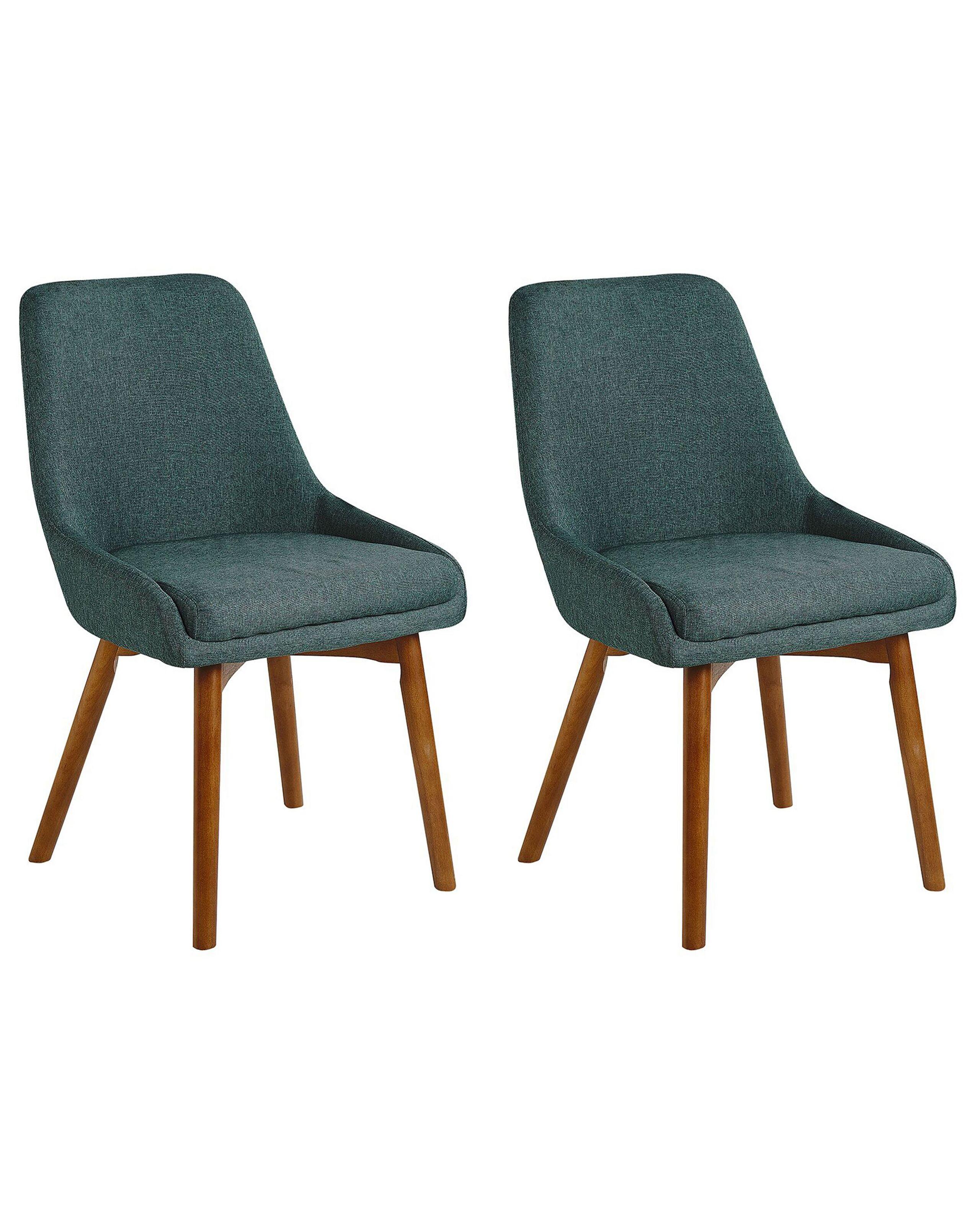 Beliani Lot de 2 chaises en Polyester Moderne MELFORT  