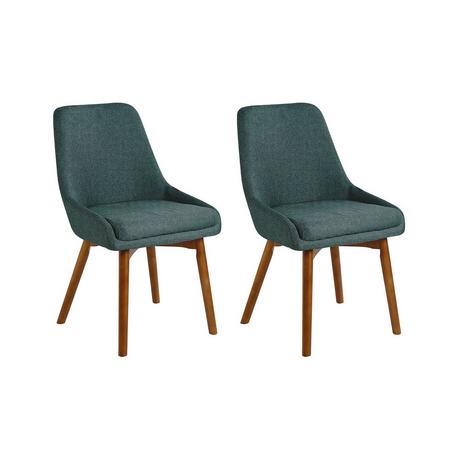 Beliani Lot de 2 chaises en Polyester Moderne MELFORT  