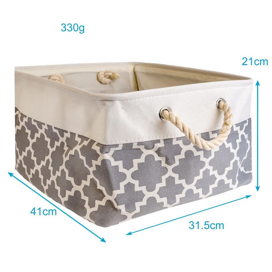 Intirilife Corbeille de rangement Organizer avec anse  