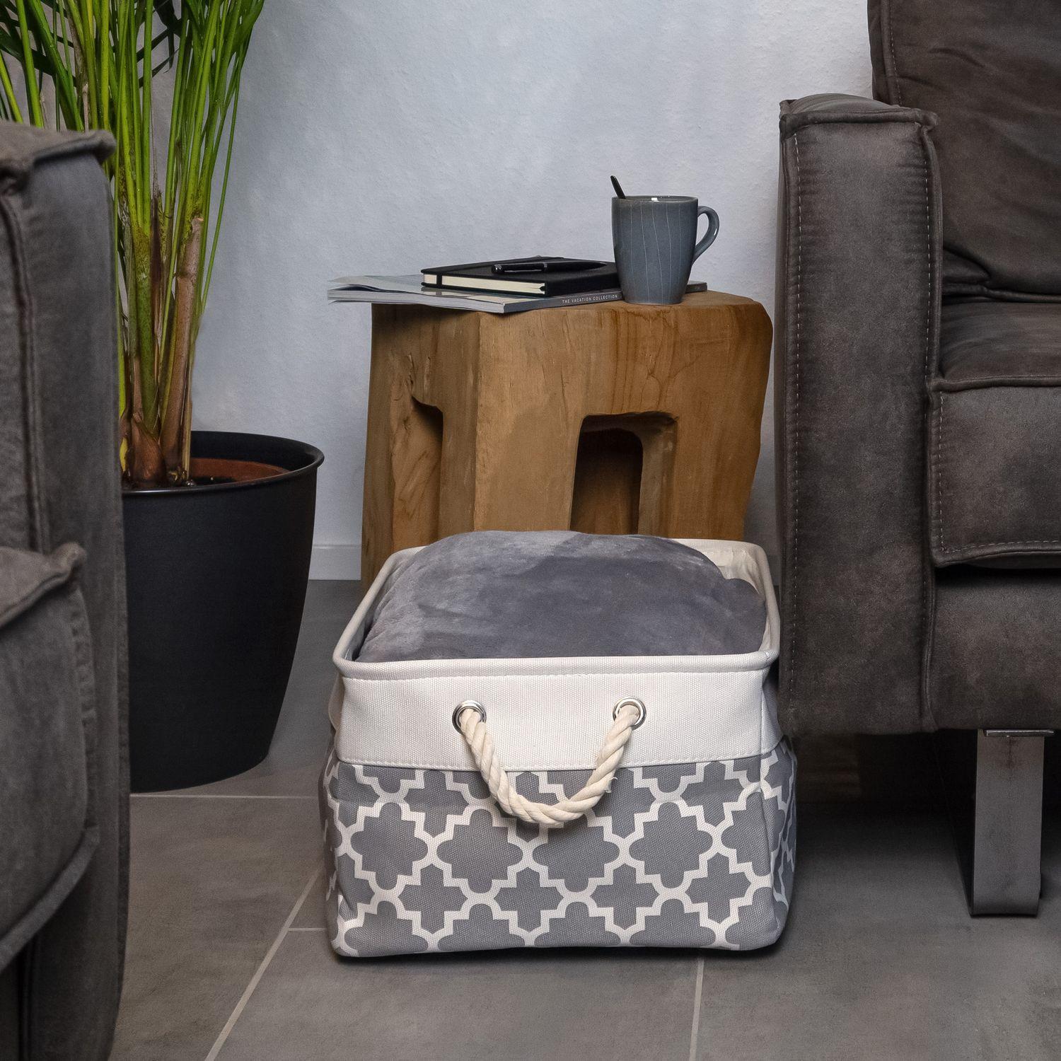 Intirilife Aufbewahrungskorb Organizer mit Henkel  