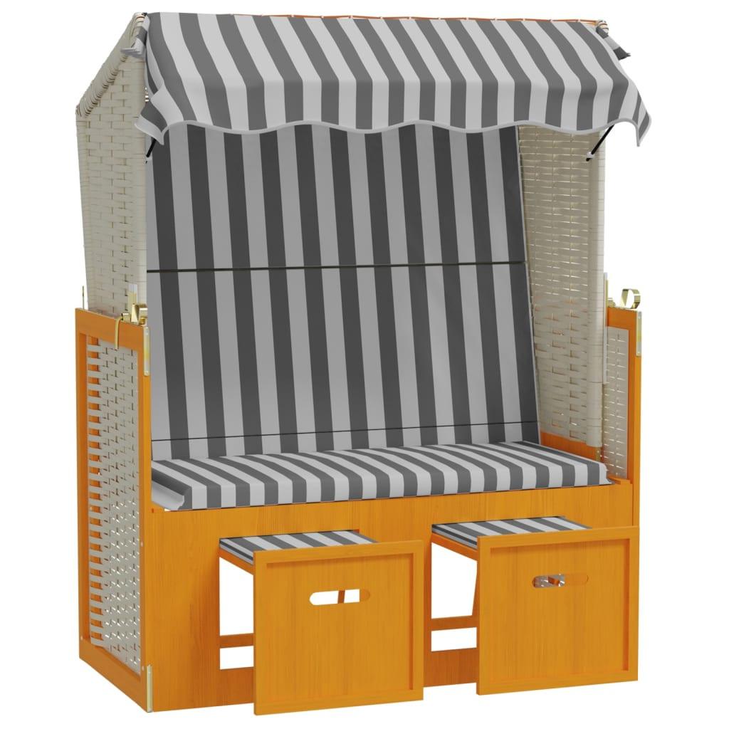 VidaXL Strandkorb poly-rattan  