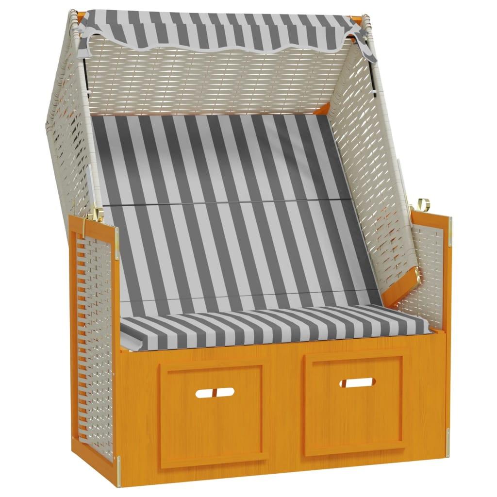 VidaXL Strandkorb poly-rattan  