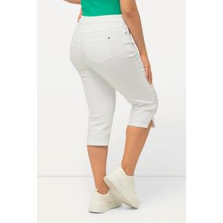 Ulla Popken  Capri Jeans Sarah, schmale 5-Pocket-Form, Saumschlitz 