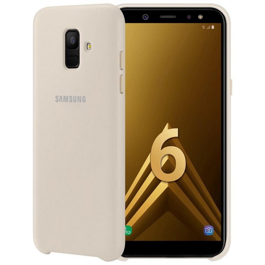 SAMSUNG Silicon Original Samsung A6 Dual Layer Cover 