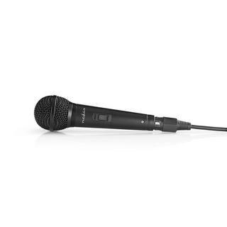Nedis  Microphone fileté | Cardioïde | Câble amovible | 5,00 m | 80 Hz - 13 kHz | 600 ohms | -72 dB | Bouton ON / OFF | Valise incluse | Abs / Aluminium | Noir 