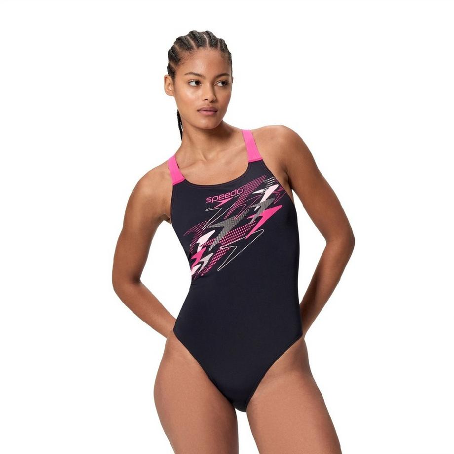 Maillot De Bain 1 Pièce motif/style Logo Medley