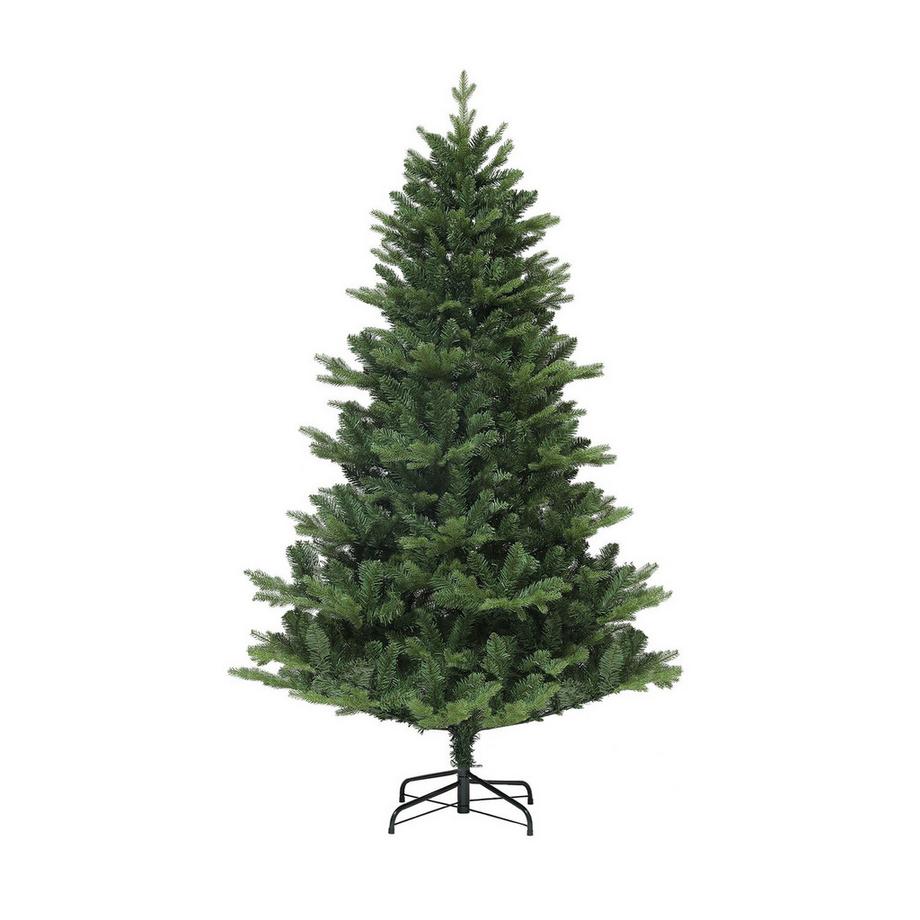 Sapin de Noël artificiel, sapin de Noël 180 cm avec 818 pointes, système de pliage à montage rapide, support en acier, pour décoration de Noël, intérieur, vert