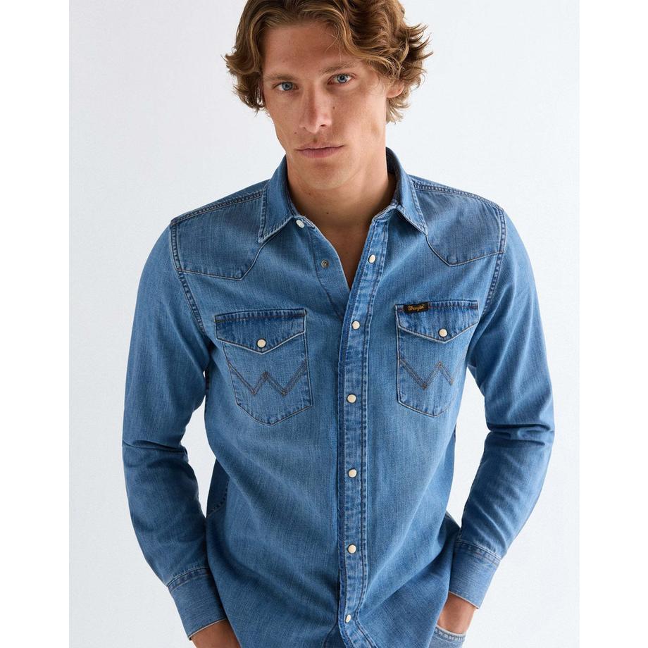 Wrangler Western Jeanshemd  
