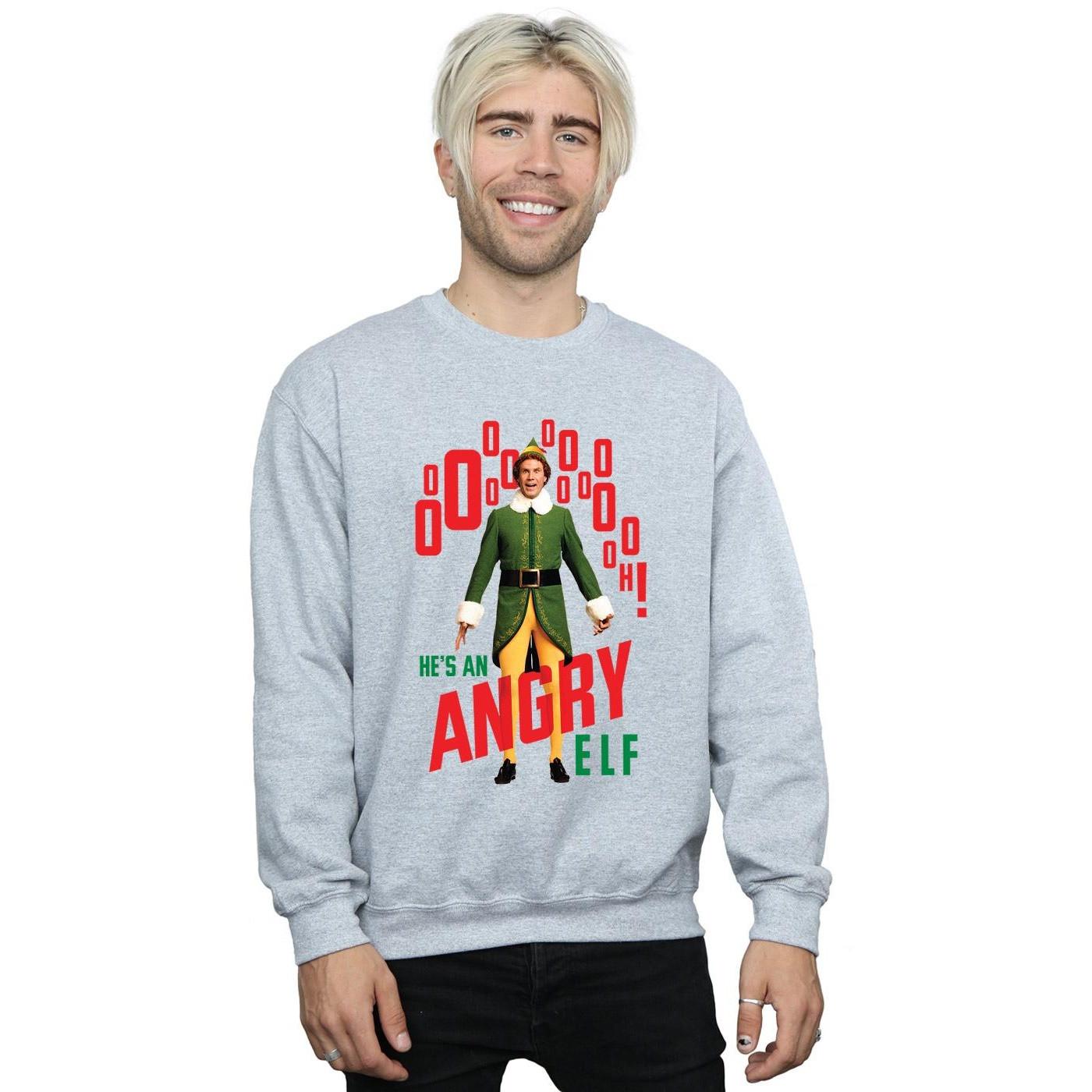 Elf Angry Rundhals-Sweatshirt  