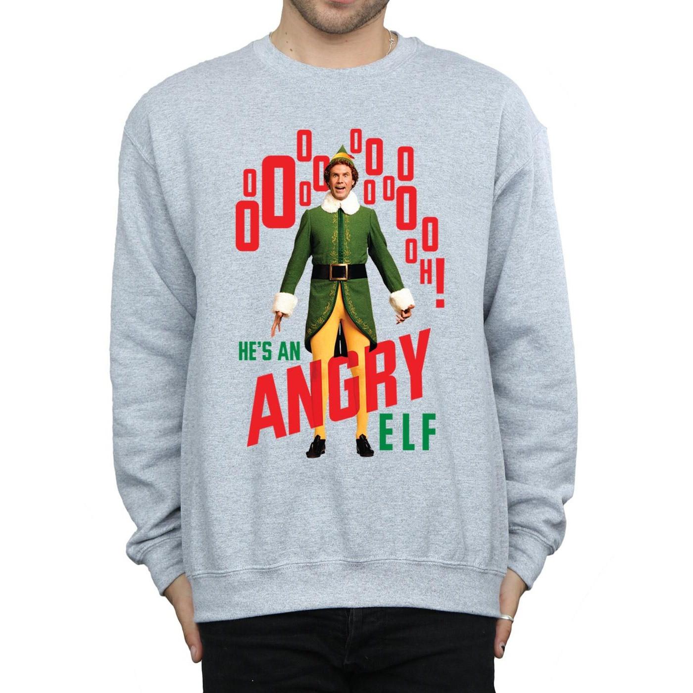 Elf Angry Rundhals-Sweatshirt  