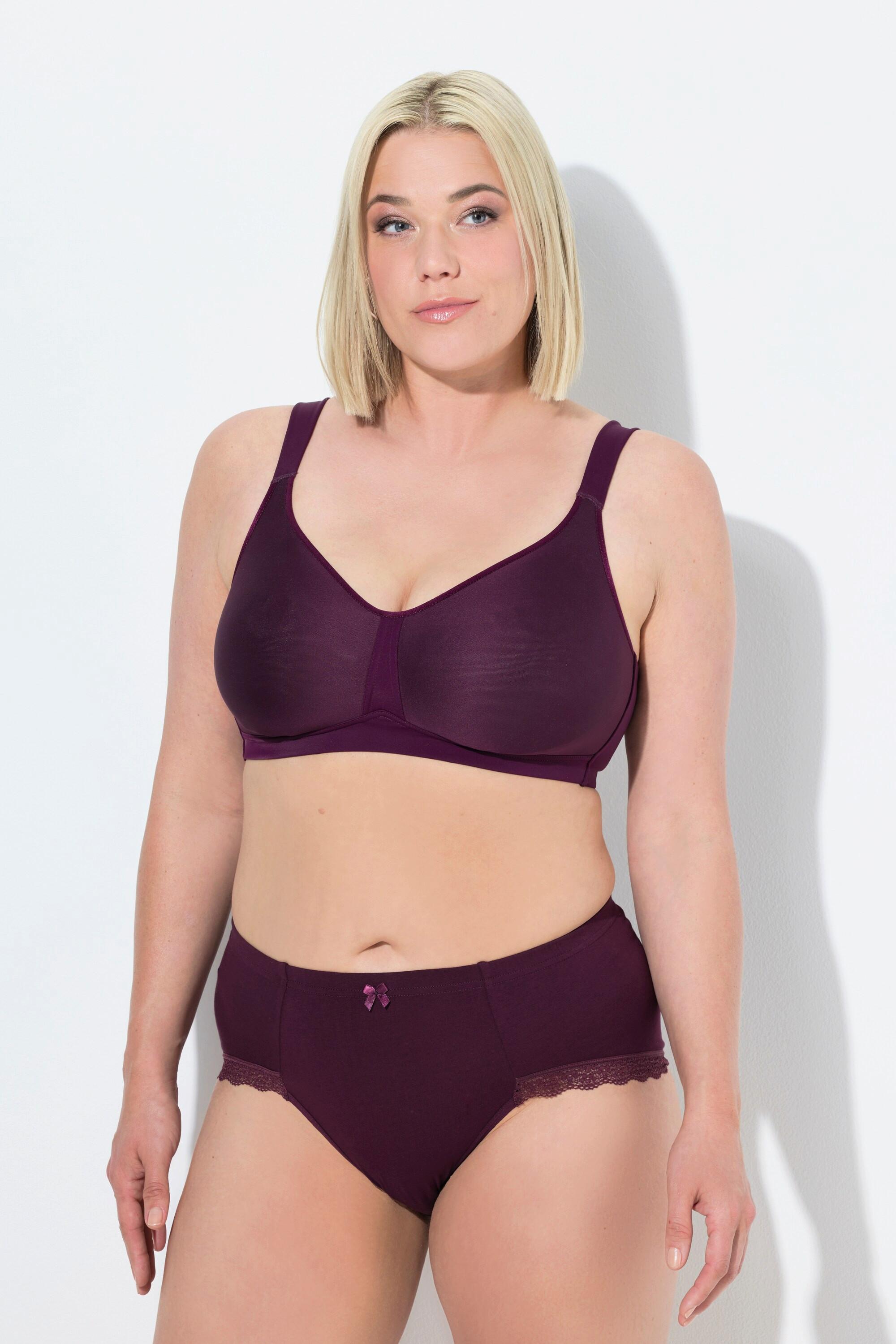 Ulla Popken Reggiseno Microfibra Senza Ferretto Coppe Spacer  