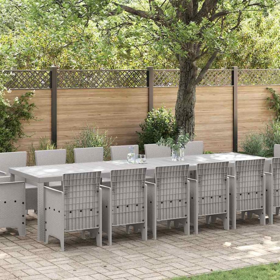 VidaXL Ensemble de salle à manger de jardin polypropylène  