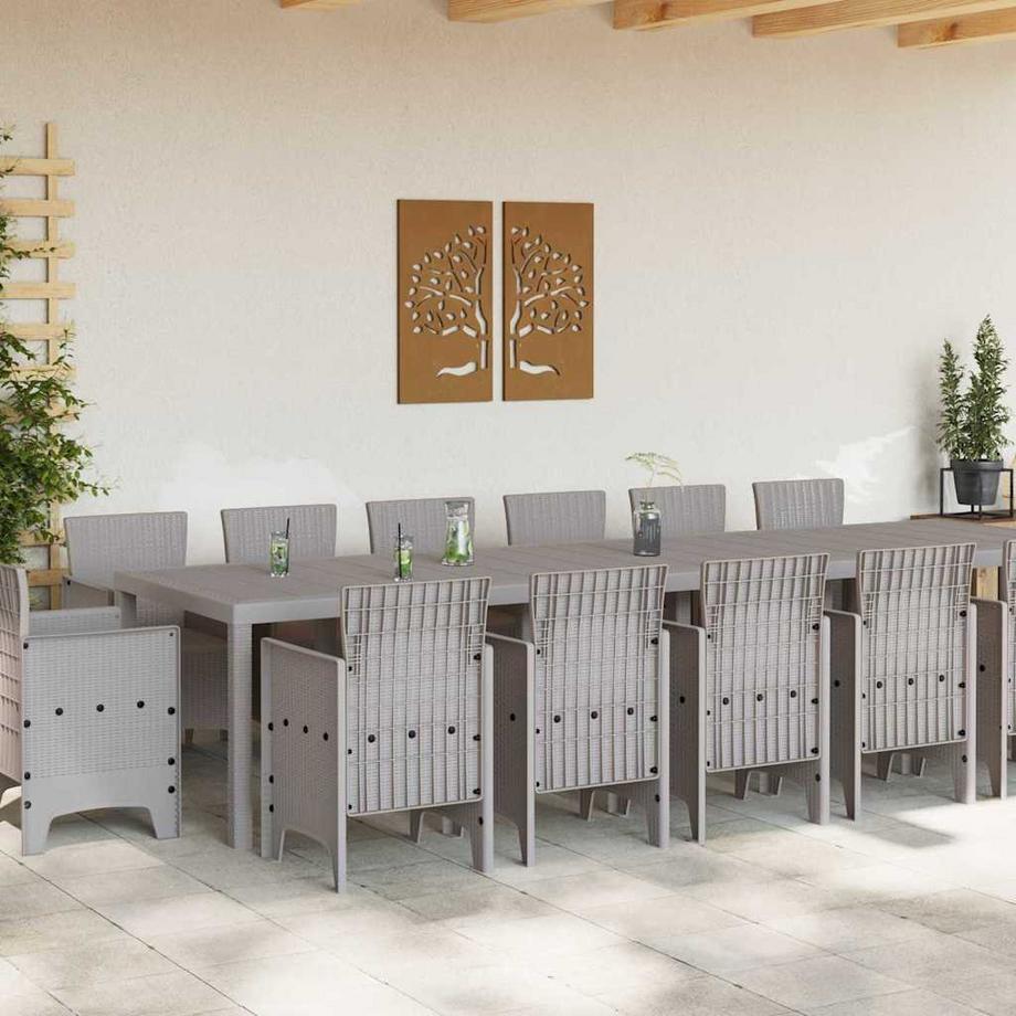VidaXL Ensemble de salle à manger de jardin polypropylène  