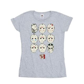 Friday The 13th Masken Print T-Shirt  