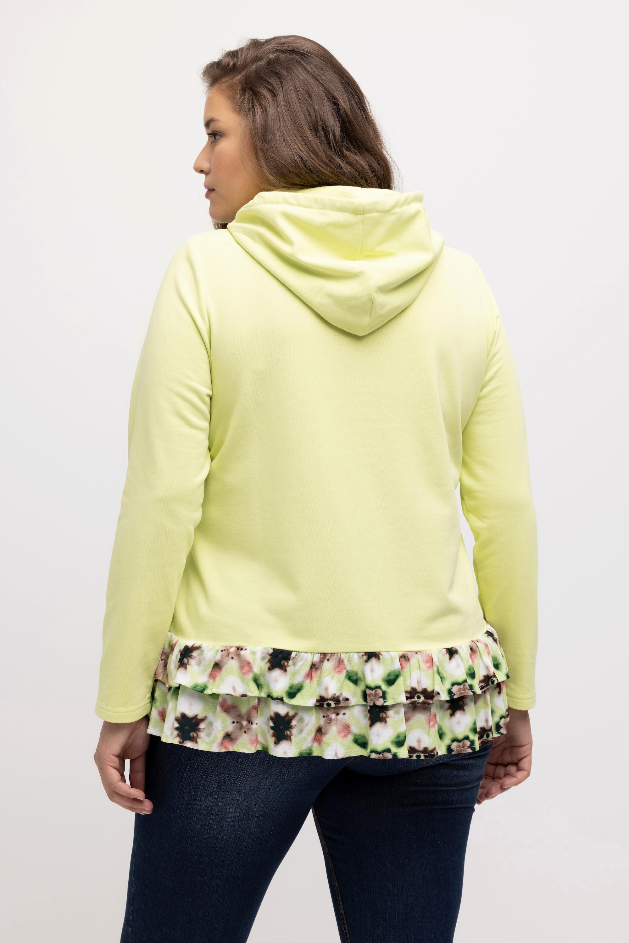 Ulla Popken Hoodie Lagenlook A-Linie Langarm  